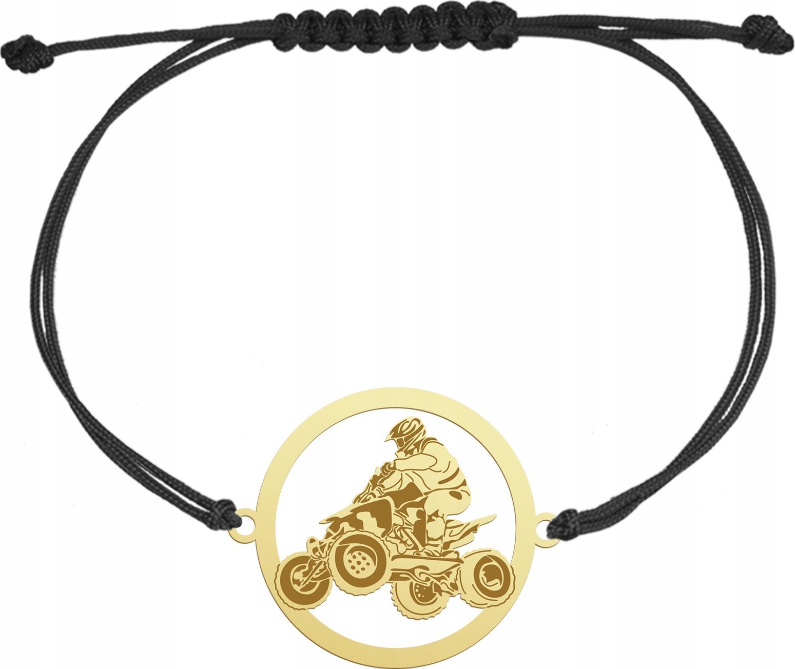 Radziszewska Jewellery Bransoletka Złota Quad Sznurek Prezent Srebro 925 GRAWER ŻYCZENIA GRATIS