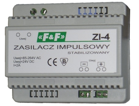 F&F Zasilacz impulsowy 85-264VAC/24VDC 50W 2A ZI-4