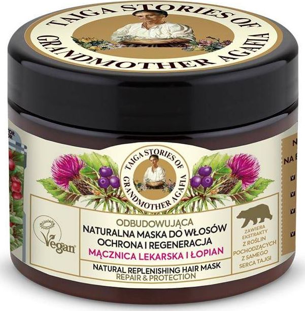 Babuszka Agafia Tajga Maska do Włosów Zniszczonych z Mącznicą Lekarską 300 ml