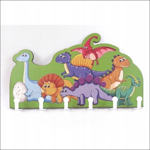 naSciane Wieszak na ubrania dla dzieci na ścianę DINOZAURY