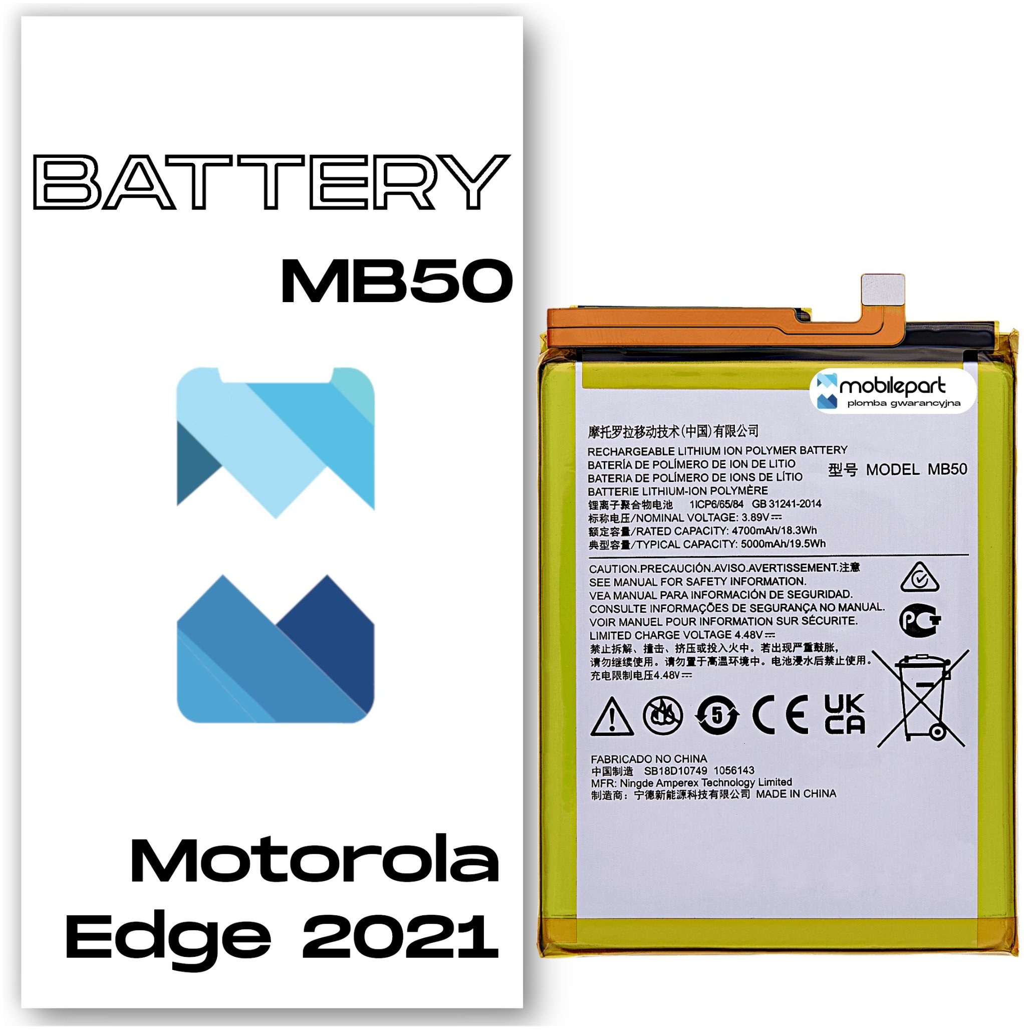 Bateria do Motorola Edge 2021 XT2141 Świeżej Produkcji Nowy Akumulator MB50