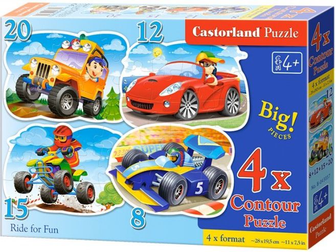 Castorland 4w1 Pojazdy