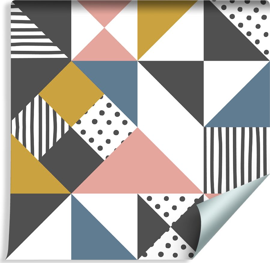 Muralo Tapeta GEOMETRYCZNA - Kolorowe Trójkąty