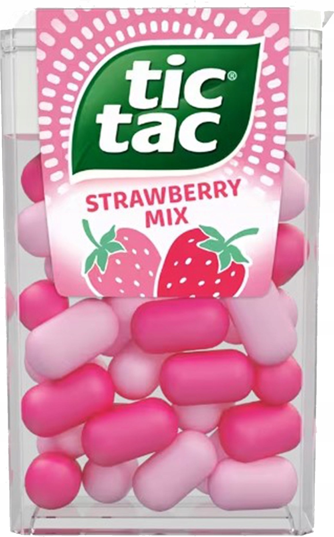 Tic tac Strawberry Mix drażetki o smaku truskawkowym 54 g