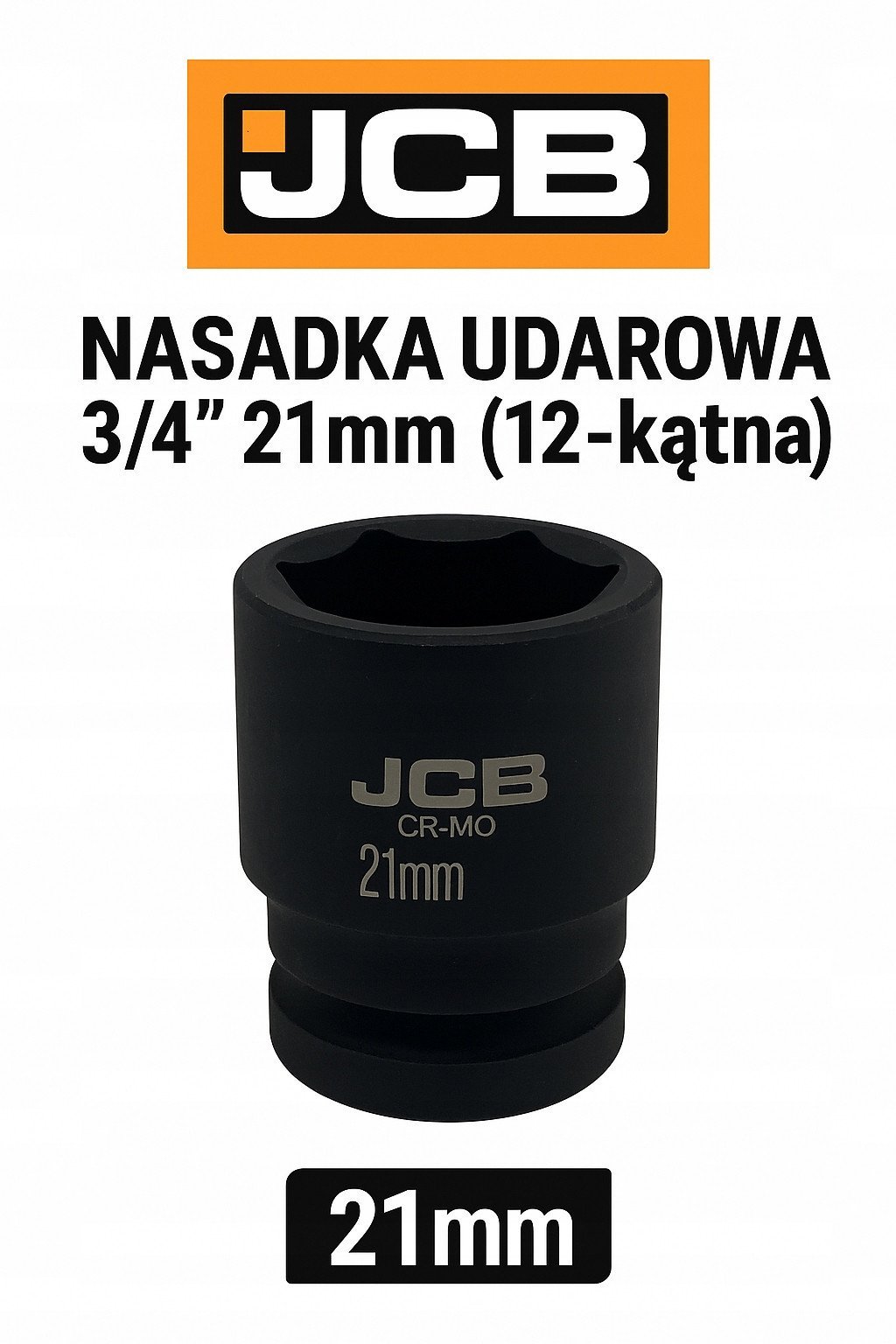 Nasadka udarowa 3/4" 21mm (12-kątna)