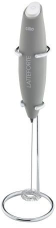 Spieniacz do mleka na stojaku, 23 cm, szary / Cilio