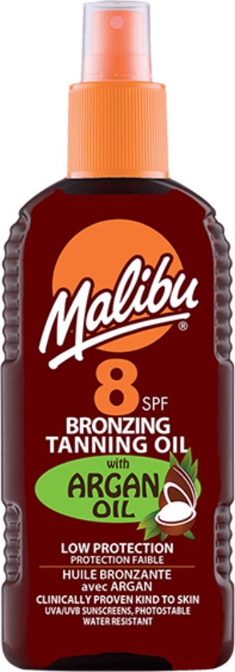 Malibu Malibu Bronzing Olejek Brązujący Z Olejkiem Arganowym SPF8 200ml