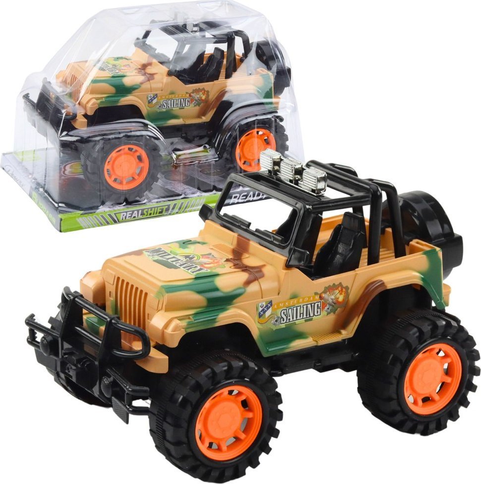 Duży Samochód Terenowy Militarny Off-Road Beżowy