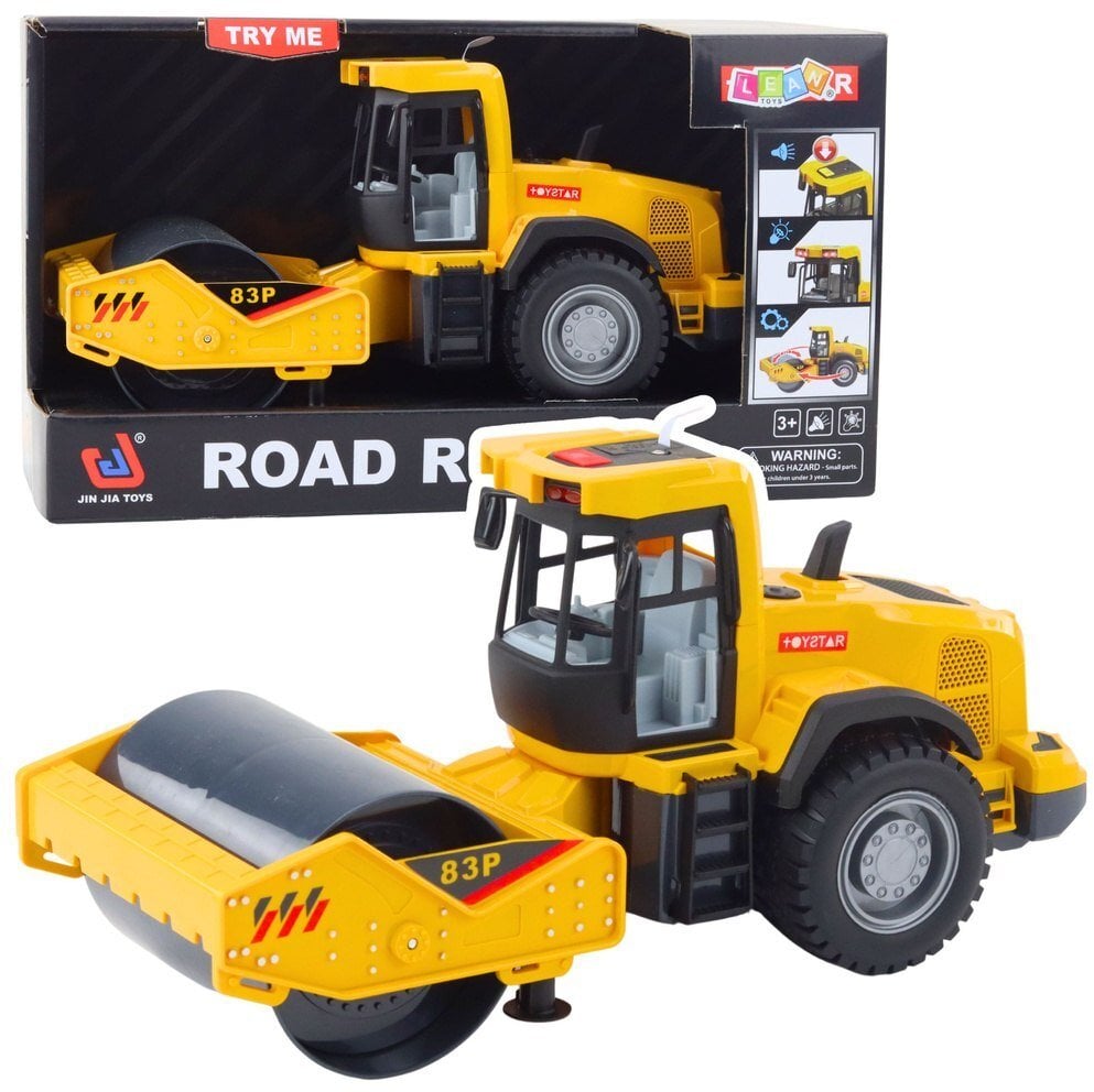 Walec drogowy światlo i dźwięk żółty