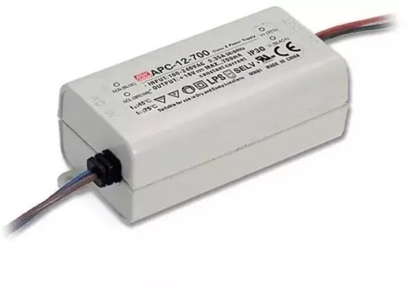 Zasilacz serwerowy 3M MEAN WELL APC-12-350, Lighting power supply, White, IP42, -30 - 70 °C, EN55022,EN61000-3-2 A,EN61000-3-3 EN55024,EN61000-4-2,3,4