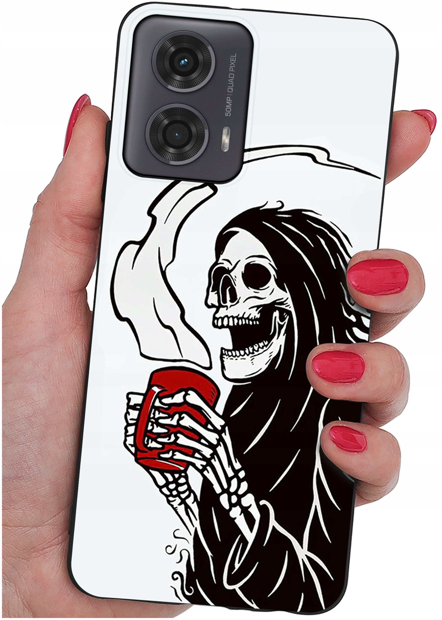 Etui do Motorola Moto G24 |G24 POWER |G04 |E14 WZORY |SILIKONOWE MATT SZKŁO