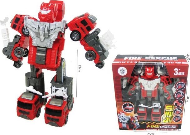 Hipo Robot straż 5w1 23cm H13745 48995