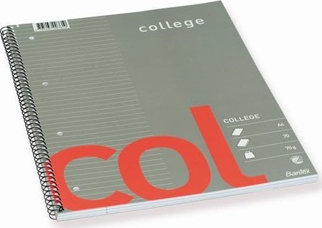 Bantex Bantex Col, Image, Grey, Red, A4+, 70 sheets, Semi-glossy, Lined paper