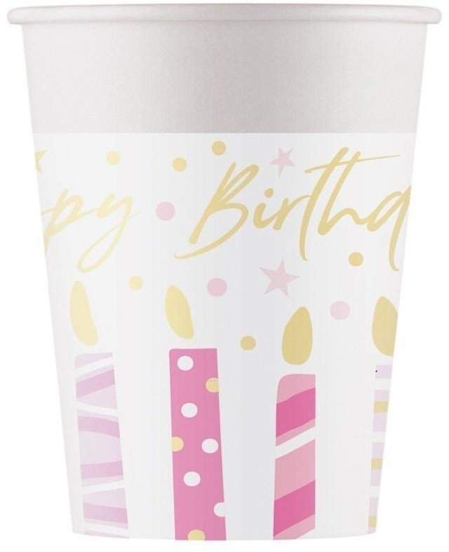 Kubeczki papierowe Birthday Candles FSC 200ml