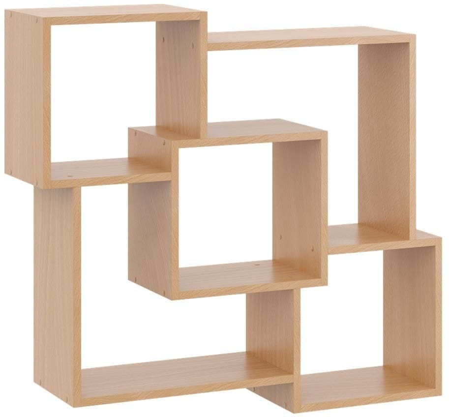 Półka wisząca, dekoracyjna, Hanna, 98x18x90 cm, buk, mat