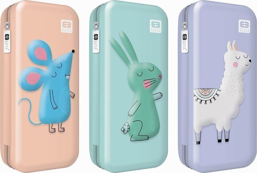 Piórnik Interdruk Piórnik jednokomorowy 3D B&B Kids Pastel