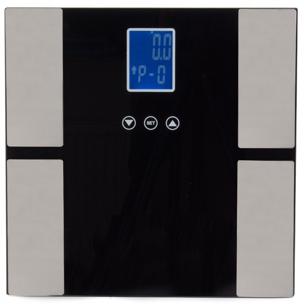 Analityczna waga łazienkowa 180kg szklana lcd