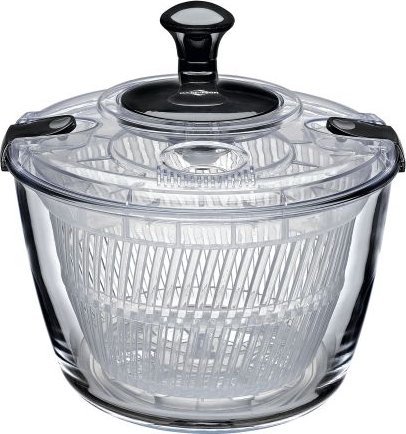 Kuchenprofi Suszarka do sałaty, szkło borokrzemowe/tworzywo sztuczne, śred. 24,5 cm, 4,0 l / Kuchenprofi