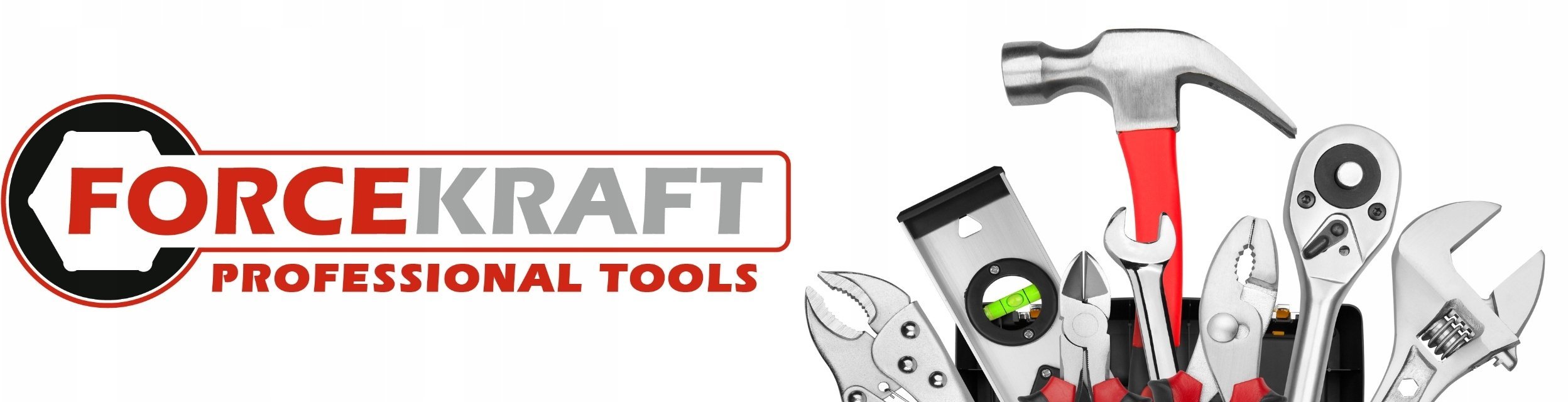 Zestaw narzędzi Forcekraft Zestaw narzędzi 222el. 1/4", 3/8", 1/2" (sześciokątnych) (4-32mm)