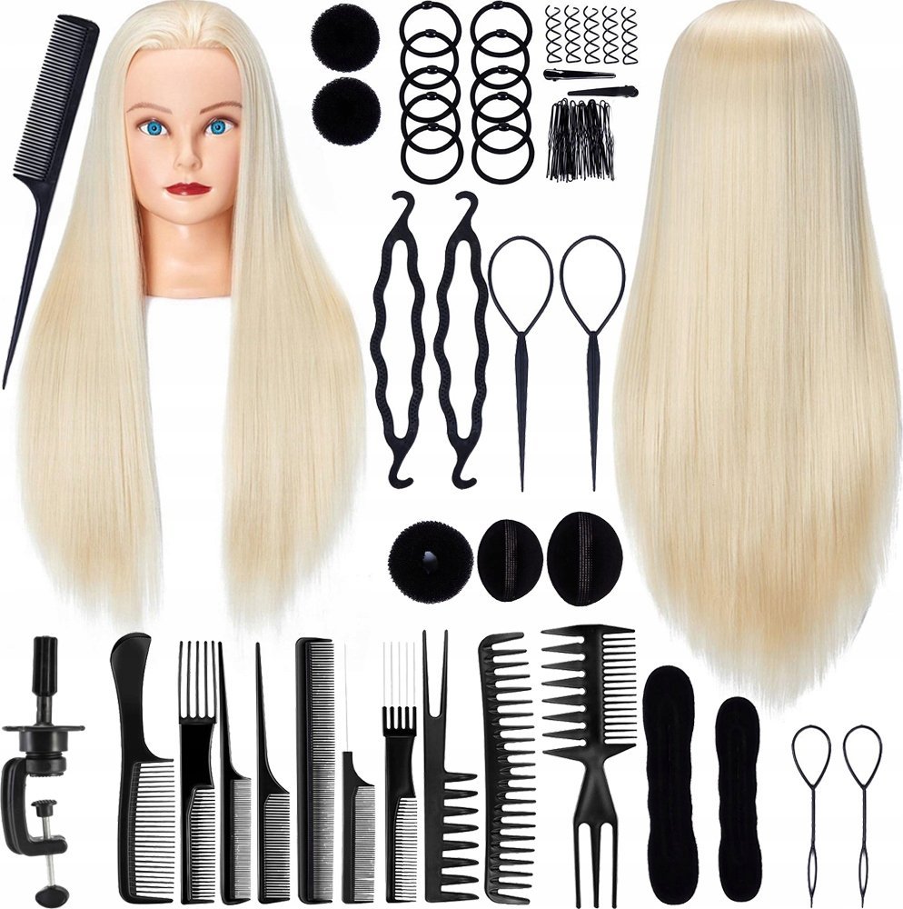 Korbi GŁÓWKA GŁOWA TRENINGOWA FRYZJERSKA CZESANIA ZESTAW