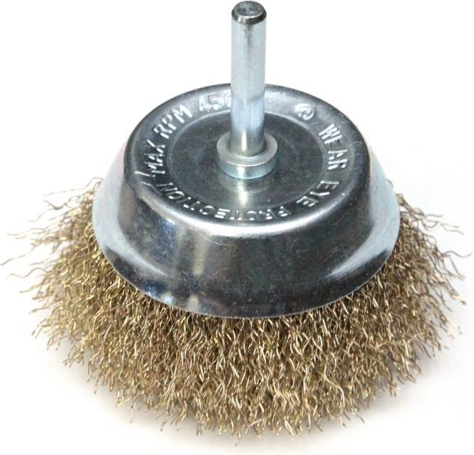 Dedra Szczotka druciana doczołowa mosiądzowana 50mm z trzpieniem (F32-050)
