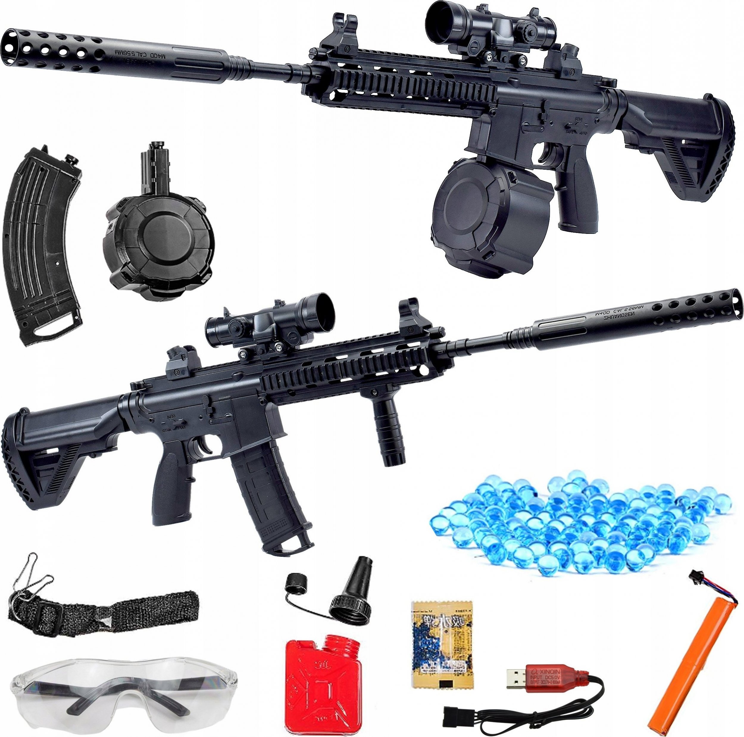 Skleplolki KARABIN AUTOMAT NA KULKI ŻELOWE PISTOLET DUŻY M416