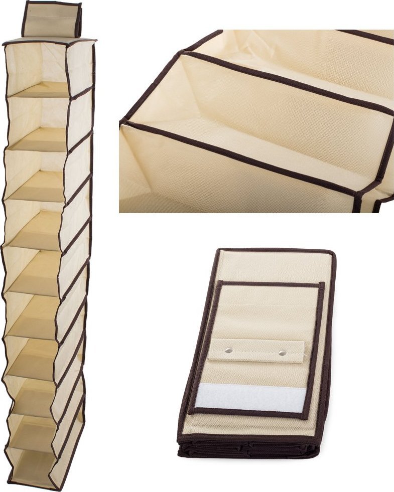 Verk ORGANIZER DO SZAFY WISZĄCA PÓŁKA Z 10 PÓŁKAMI 120 ORGANIZER DO SZAFY WISZĄCA PÓŁKA Z 10 PÓŁKAMI 120