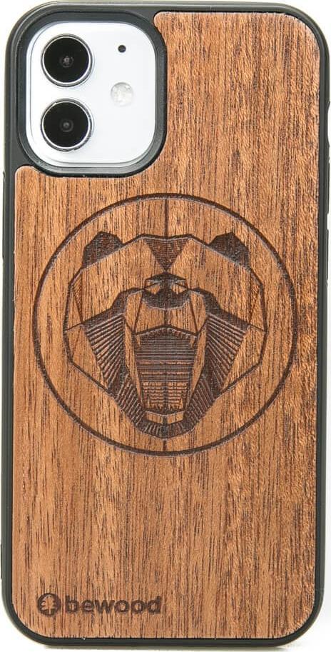 BeWood Drewniane Etui iPhone 12 Mini NIEDŹWIEDŹ MERBAU