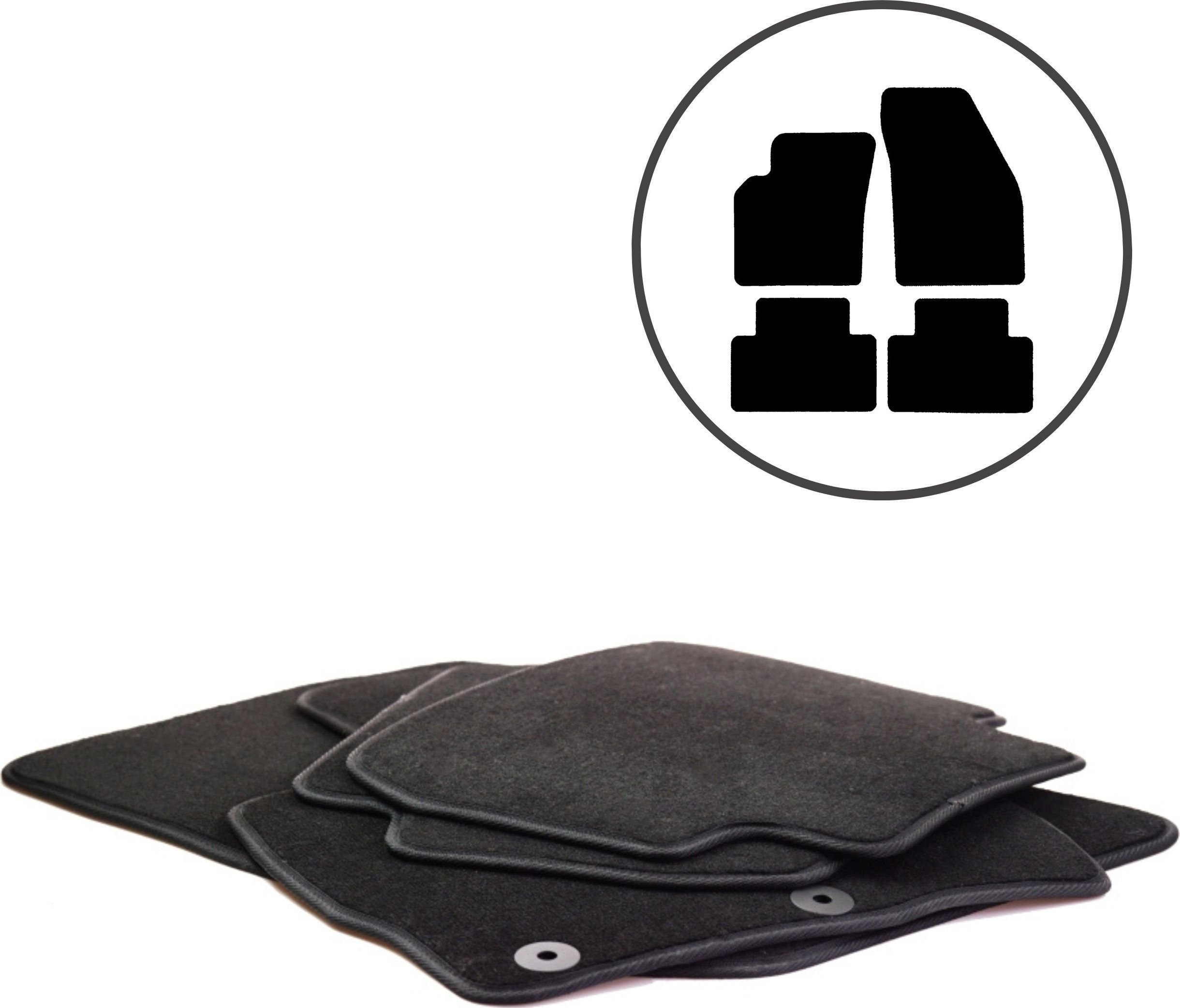 Dikel 4 Dywaniki samochodowe Volvo S40/V50 II 2004-2012