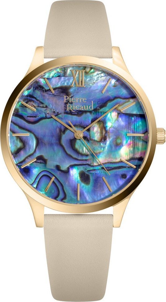 Zegarek Pierre Ricaud Zegarek damski Pierre Ricaud P22045.1V6AQ beżowy