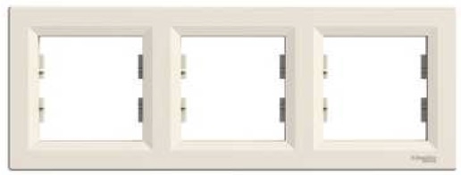 Schneider Electric Ramka potrójna Asfora pozioma kremowa EPH5800323