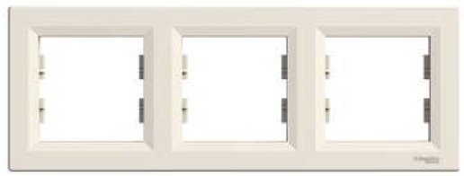 Schneider Electric Ramka potrójna Asfora pozioma kremowa EPH5800323
