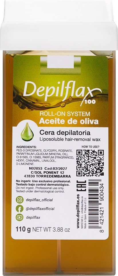 Depilflax wosk do depilacji Depilflax rolka oliwkowy 110 g