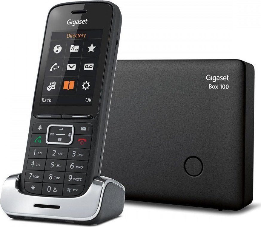 Telefon stacjonarny Siemens Gigaset Telefon Bezprzewodowy Premium 300 Czarny