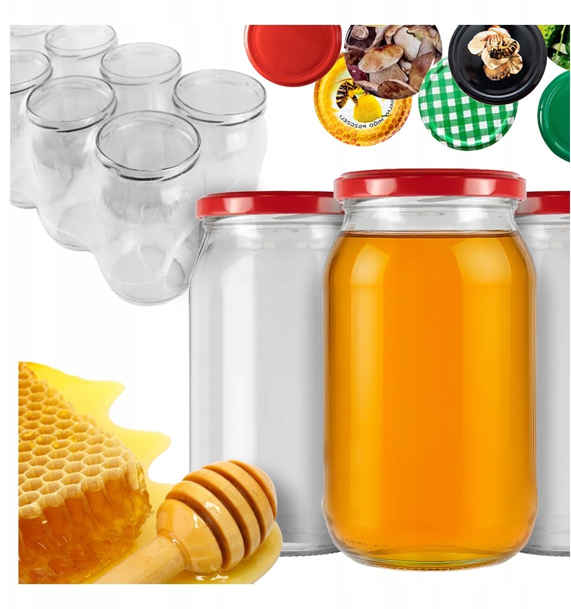 Bimberek 48x Słoik 815ml słoiki szklane +wieczko fi 82