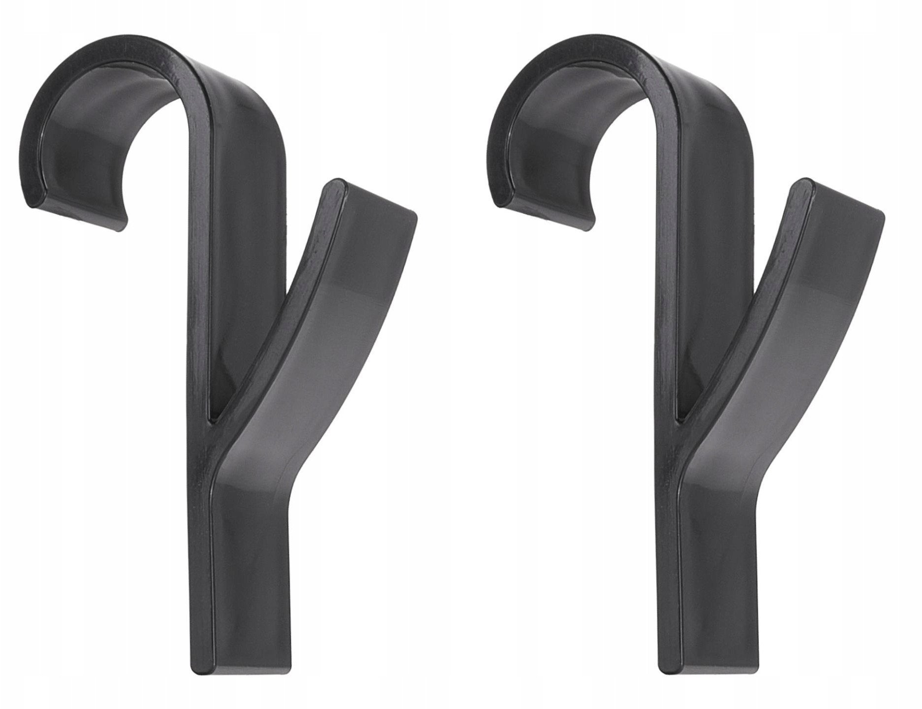 Kpl. czarnych wieszaków łazienkowych na grzejnik 2szt. (500)