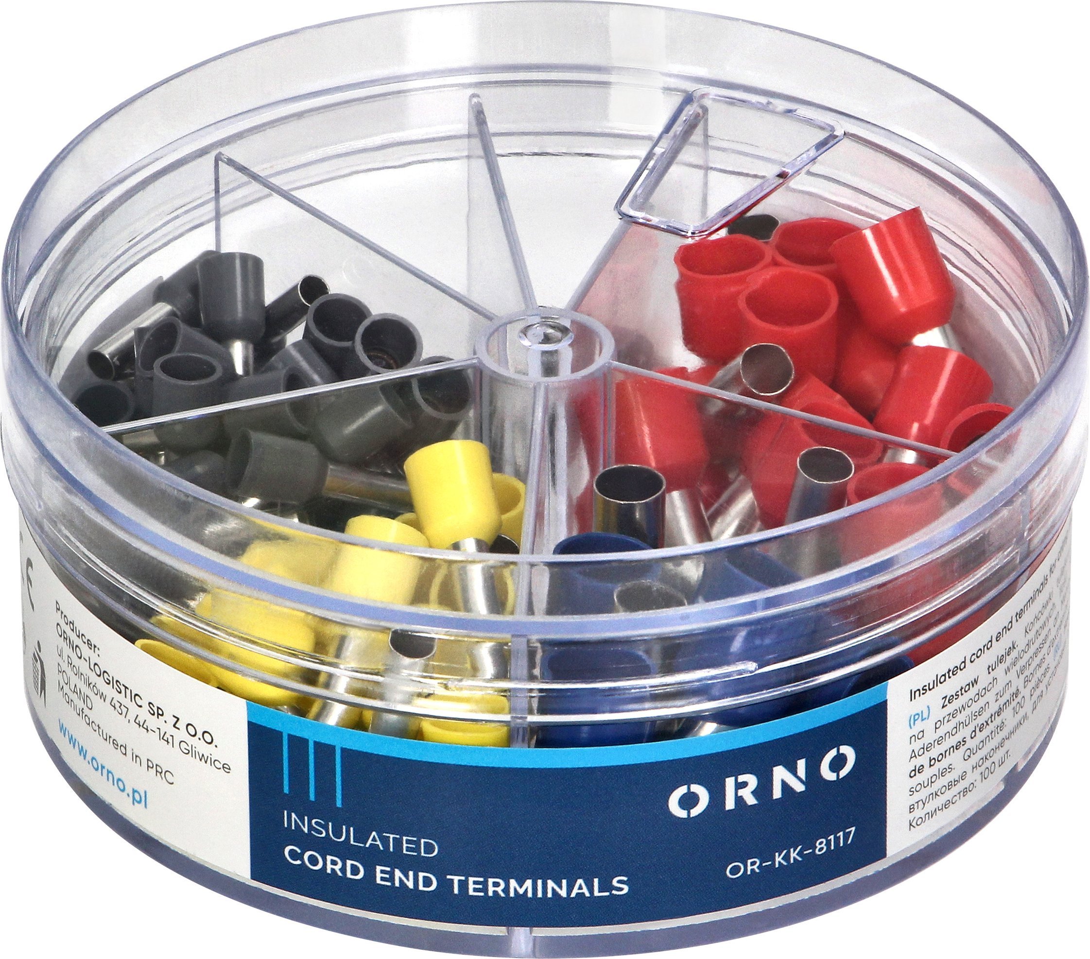 Orno Zestaw tulejek 100 szt. 50-4mm? ; 20 - 6mm?; 20 - 10mm? ; 10 - 16mm?