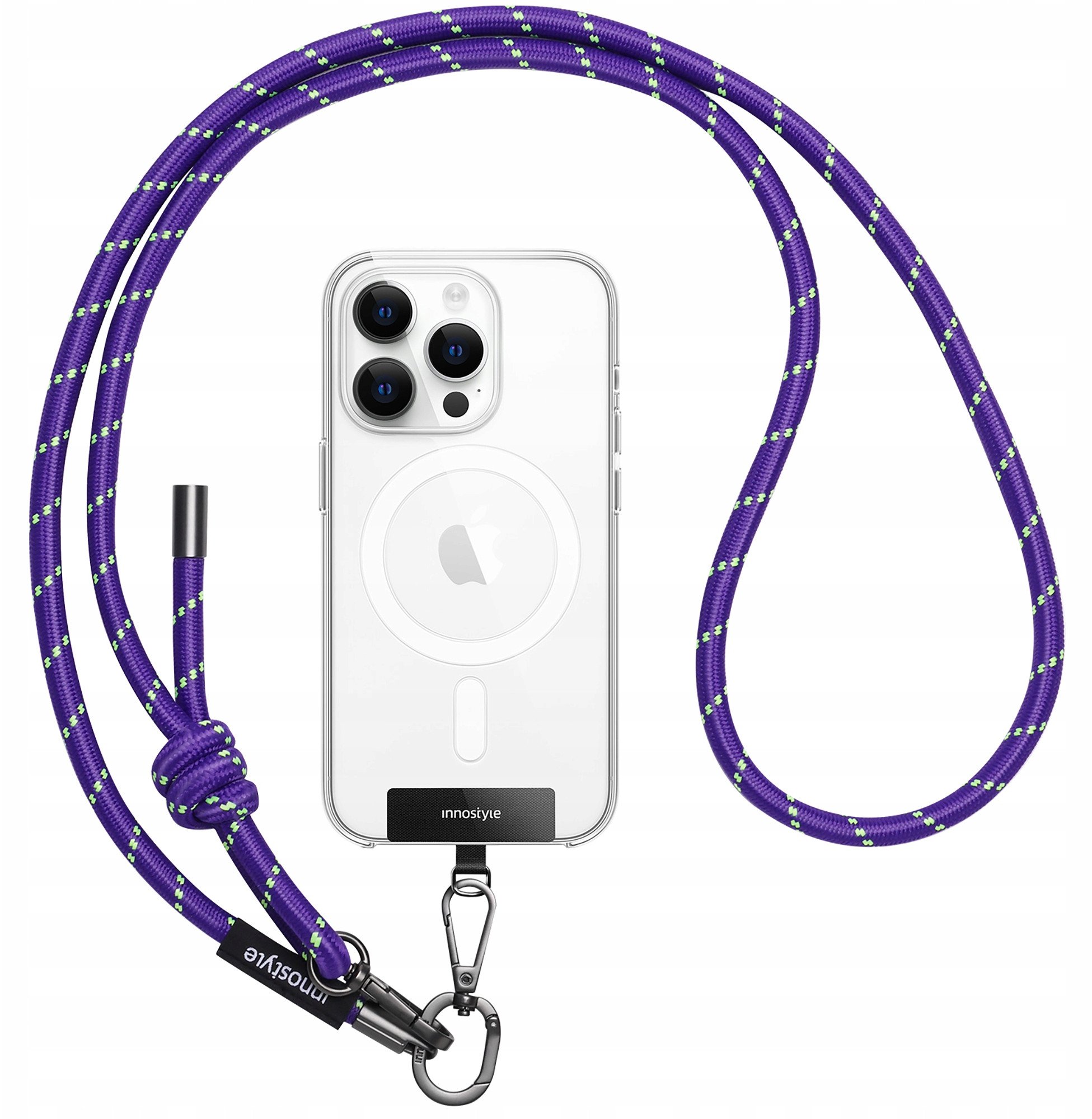 INNOSTYLE SMYCZ DO TELEFONU NA SZYJE WKŁADKA CROSSBODY MOCNA FIOLETOWA 8MM