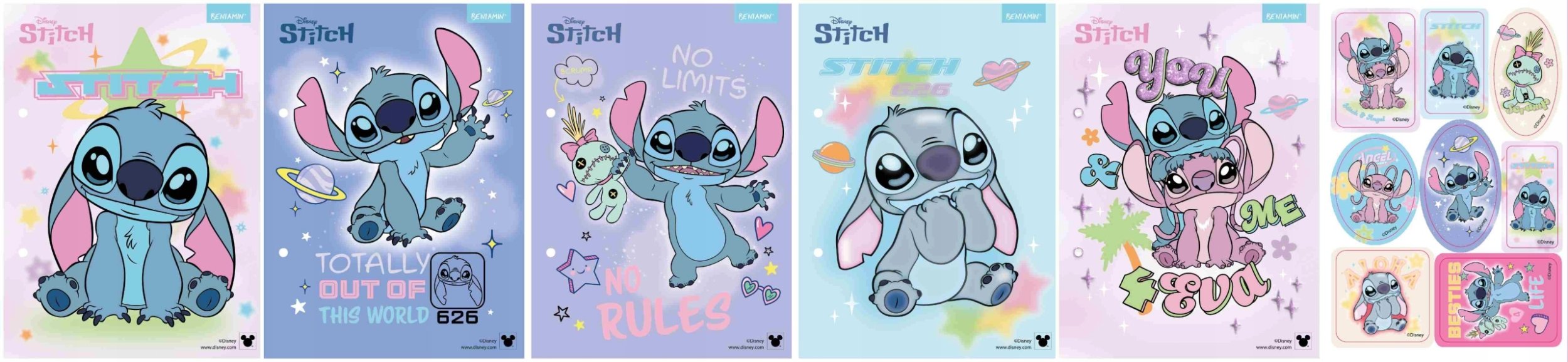 Wkłady do segregatora karteczki A5/13K Stitch mix