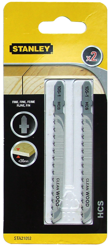 Stanley Brzeszczoty do wyrzynarki T 2szt. do drewna PVC STA21052