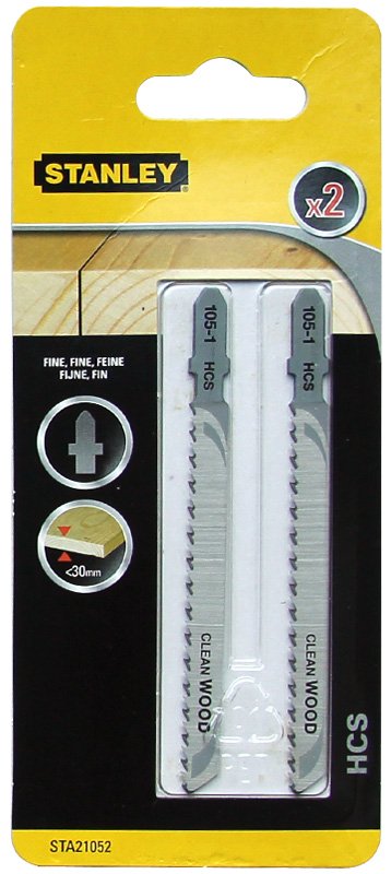 Stanley Brzeszczoty do wyrzynarki T 2szt. do drewna PVC STA21052