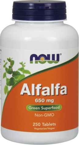 NOW Foods Alfalfa 650mg 250 tabl.