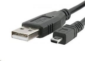Kabel USB PremiumCord USB-A - miniUSB 2 m Czarny (ku2m2d)