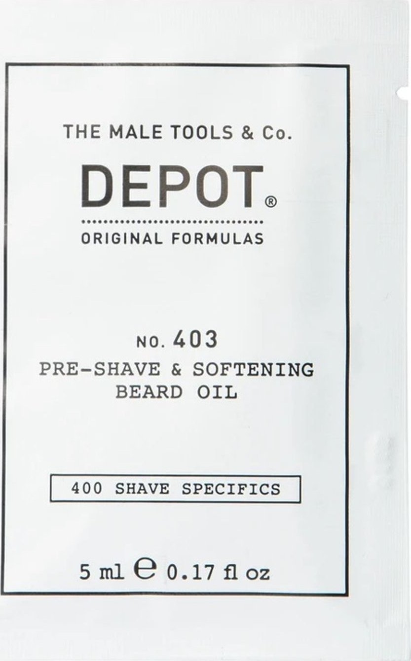 Depot, 400 Shave Specifics No. 403, Sweet Almond, Softening, Pre-Shaving Oil, 5 ml For Men
