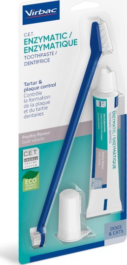 Triton VIRBAC Zestaw stomatologiczny dla psów i kotów (pasta + szczoteczka) 70g