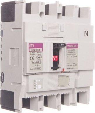 Eti-Polam Rozłącznik izolacyjny 4P 250A 6kA ED2 250/4 004671278 - 4671278