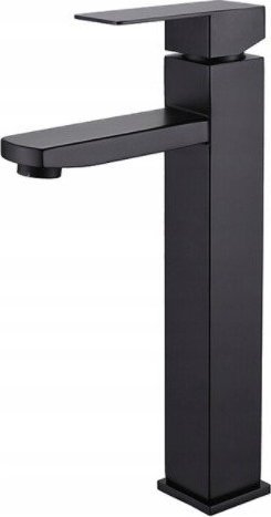Bateria umywalkowa Delvant DELVANT SQUARE BATERIA UMYWALKOWA WYSOKA CZARNA