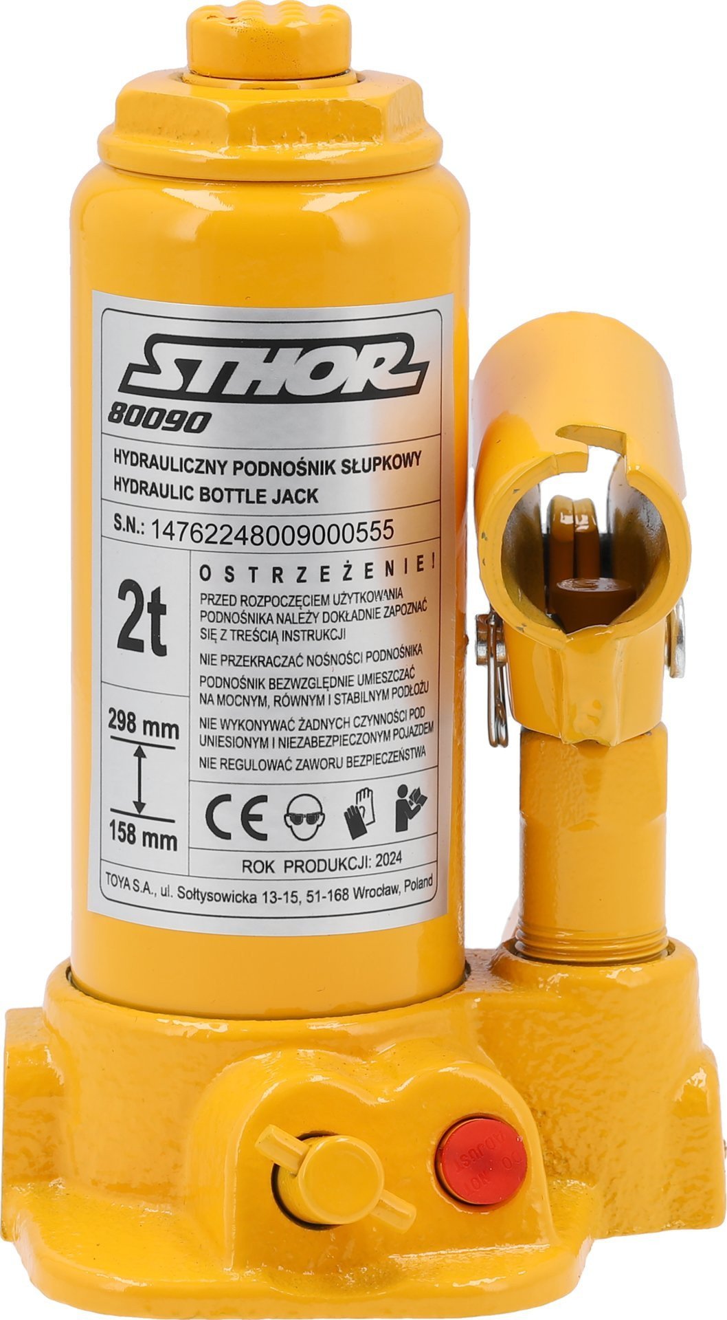 STHOR PODNOŚNIK TŁOKOWY HYDRAULICZNY 2T