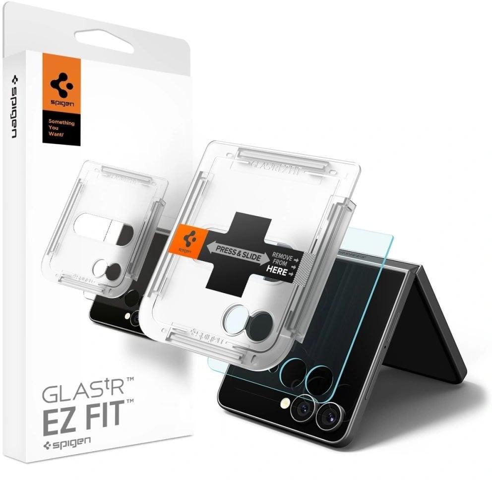 SZKŁO HARTOWANE SPIGEN GLAS.TR "EZ FIT" HD GALAXY Z FLIP 7 CLEAR