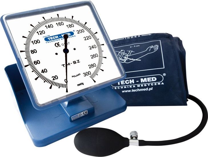 Ciśnieniomierz Tech-Med Ciśnieniomierz zegarowy TM-SZ Biały TECH-MED